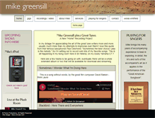 Tablet Screenshot of mikegreensill.com